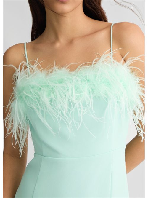 Vestito elegante con piume LIU JO | CA5317T3970/X0687